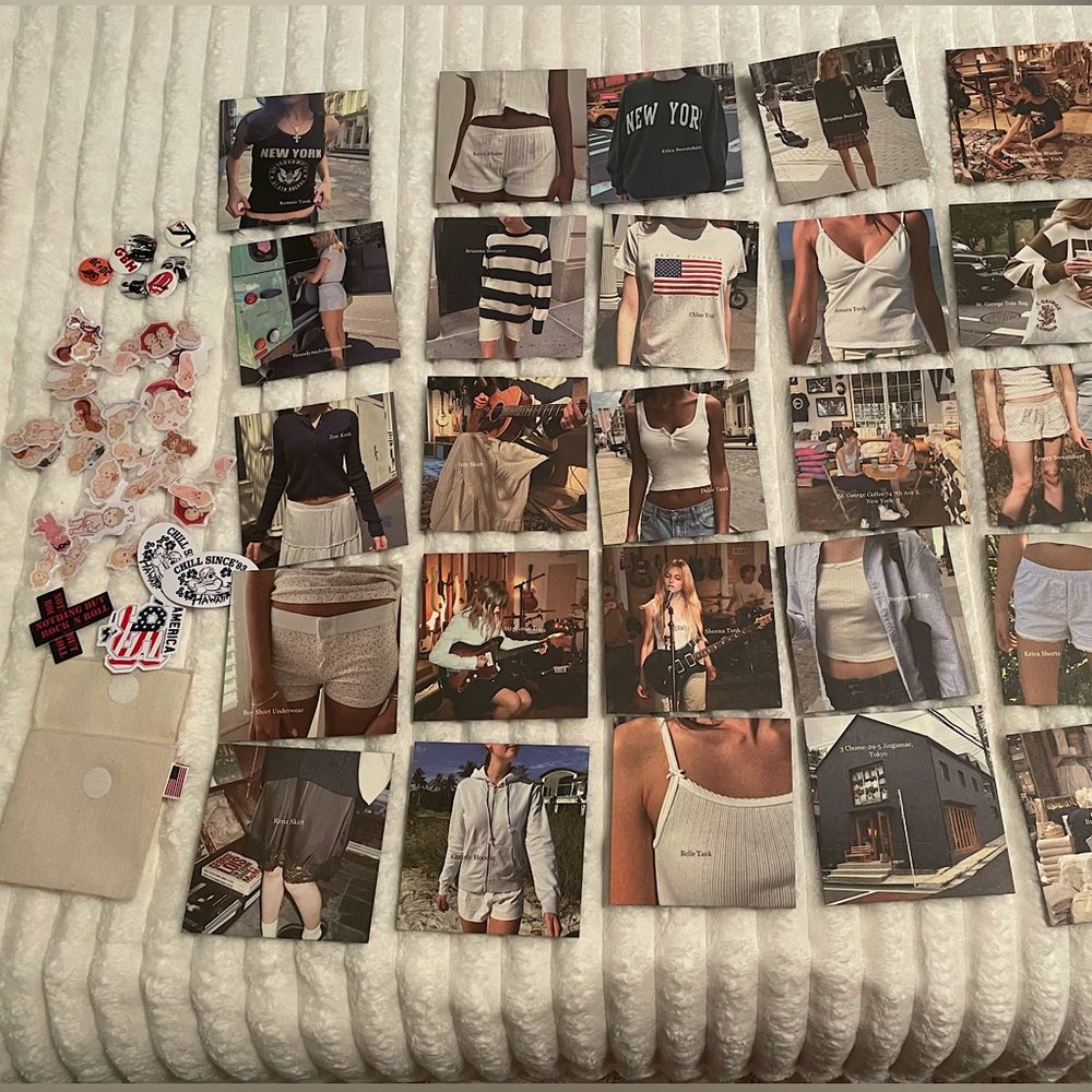 Brandy Melville Decor and Stickers bundle